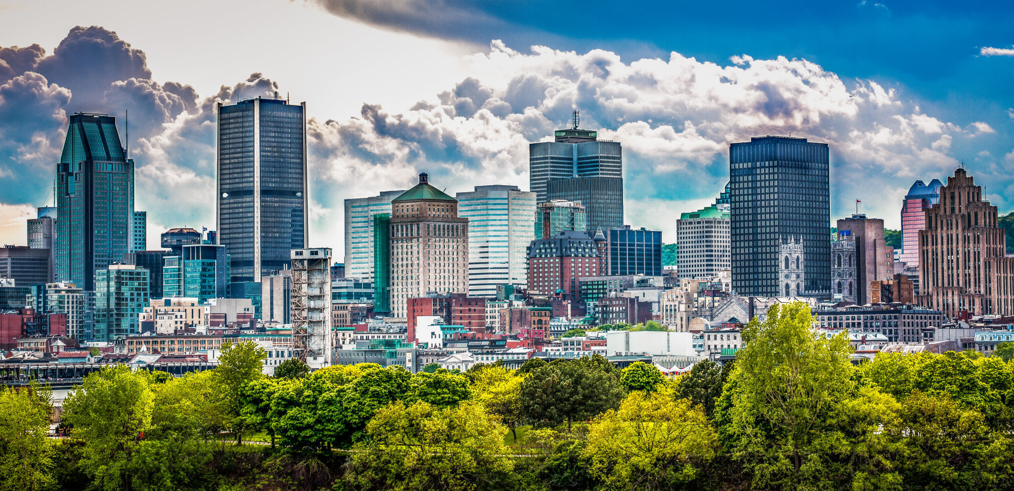 Montreal skyline.